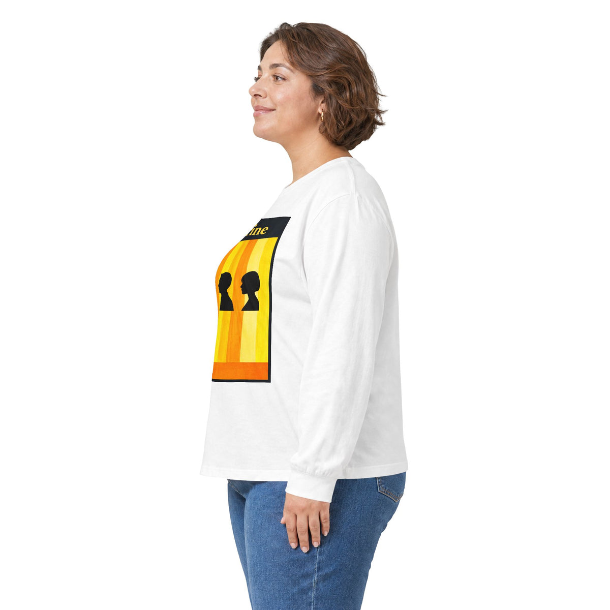 Citrine Silhouette Retro Long Sleeve Tee