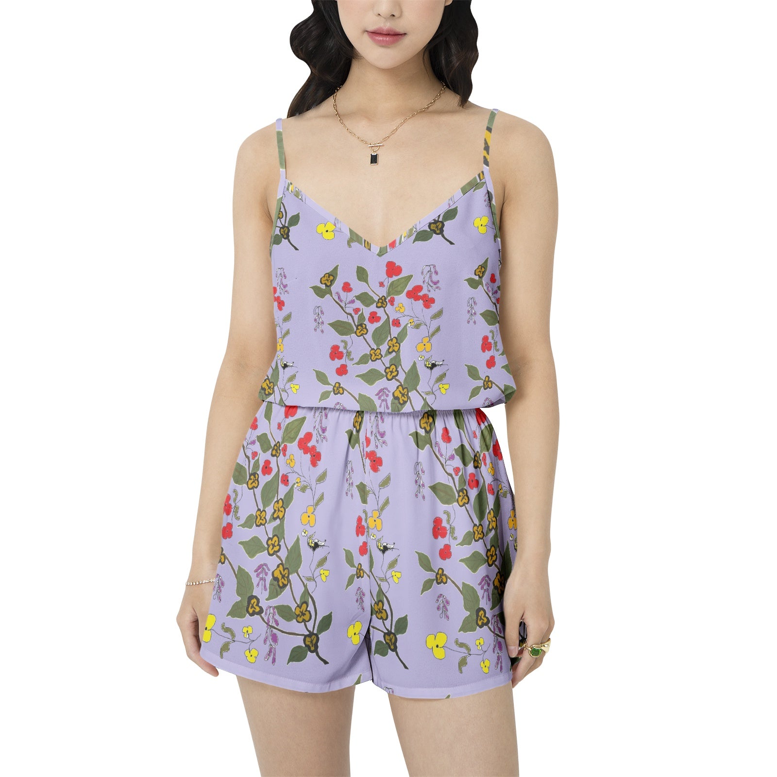 Floral Cami Top and Short Pajama Set