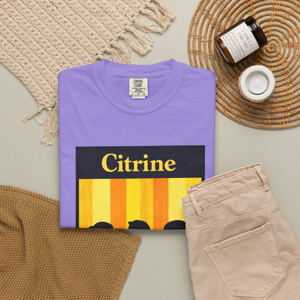Citrine Silhouette Retro T-Shirt