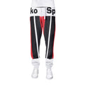 Red-Black Strips Print men's joggers sweatpants