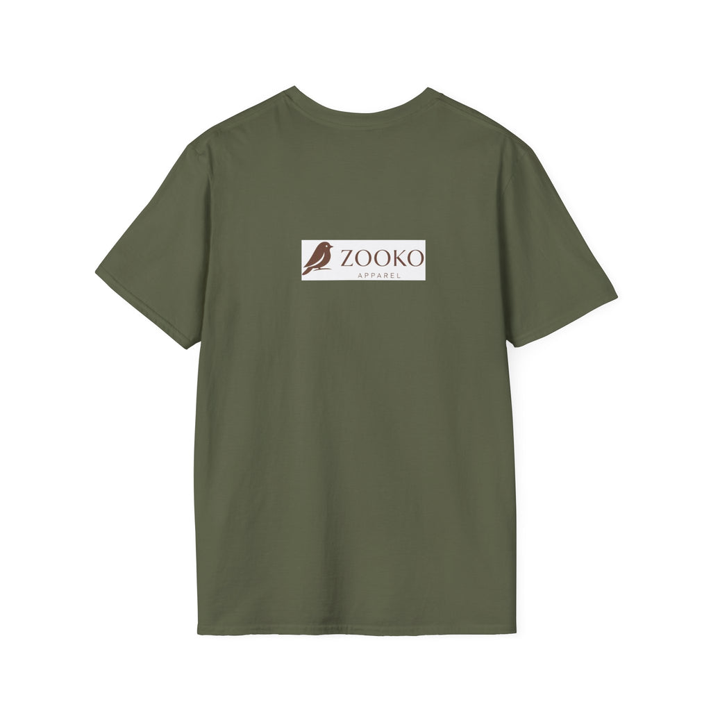 Mintlight Silhouette Tee — Retro Striped Graphic T-Shirt