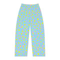 Polka Dot Pajama Pants - Pastel Blue Lounge Sleepwear for Women