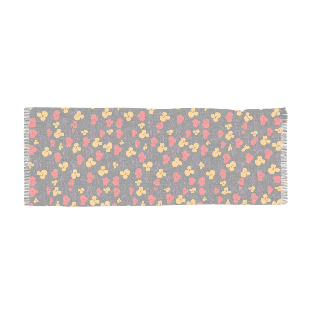 Mickey Ditsy Print Light Scarf – Black Red Yellow Minnie Ears Pattern