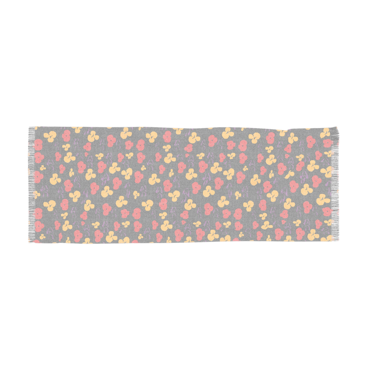 Mickey Ditsy Print Light Scarf – Black Red Yellow Minnie Ears Pattern