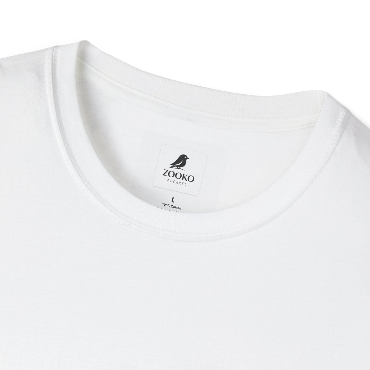 Zooko Bird Logo T-Shirt — Minimalist Branded Crew Tee