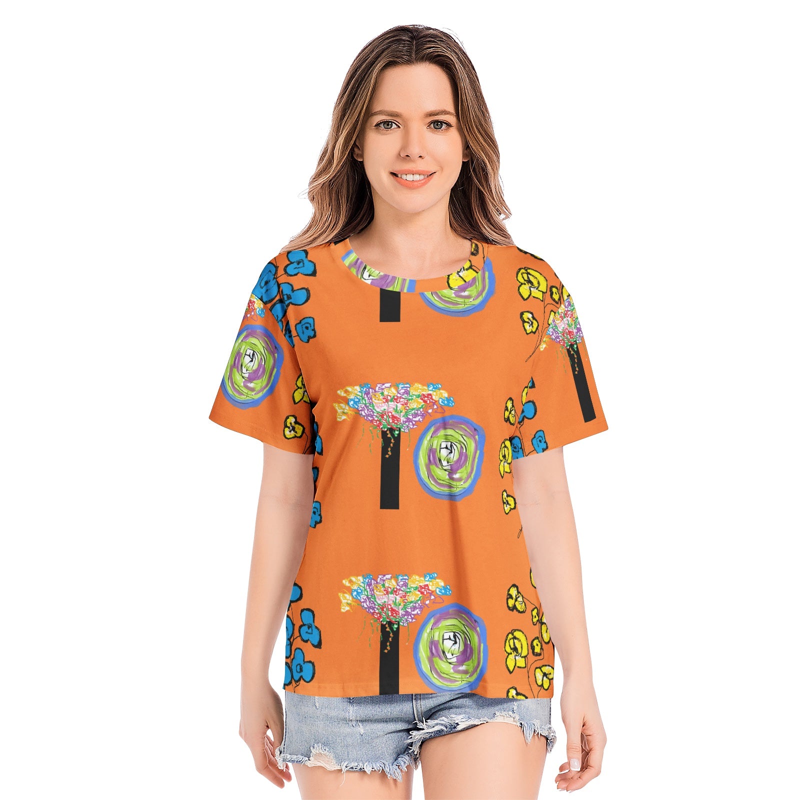 Unisex All-Over Print Cotton T-shirts