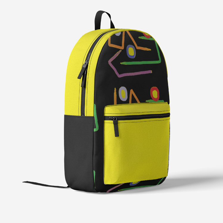 Retro Colorful Print Trendy Backpack