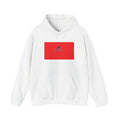 Zooko Logo Hoodie — Minimal Red Chest Graphic & Back Logo Pullover