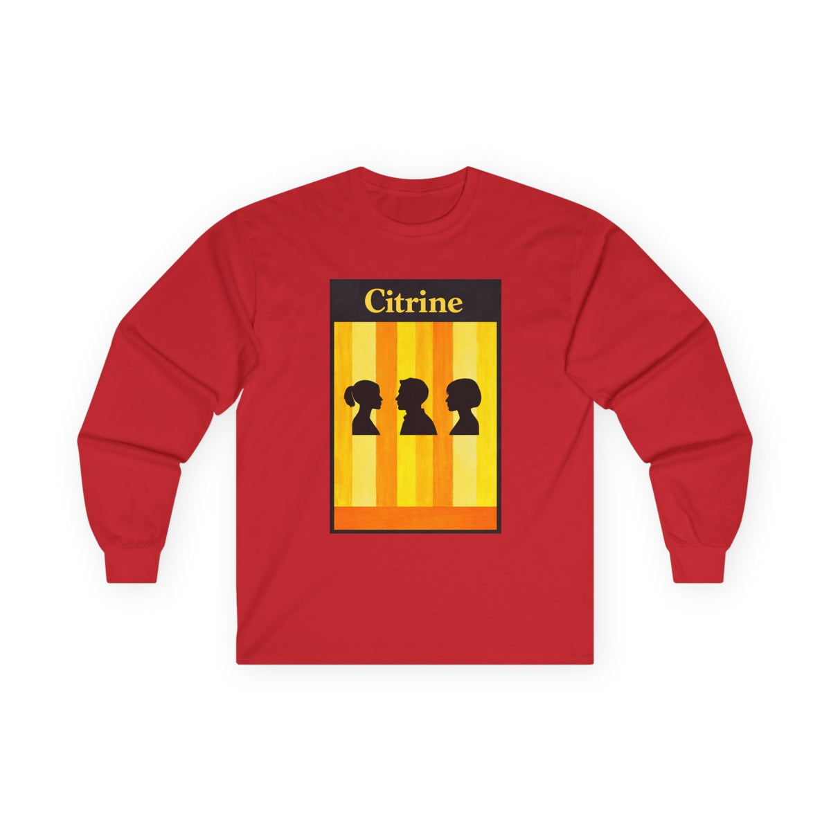 Citrine Silhouette Retro Long Sleeve Tee