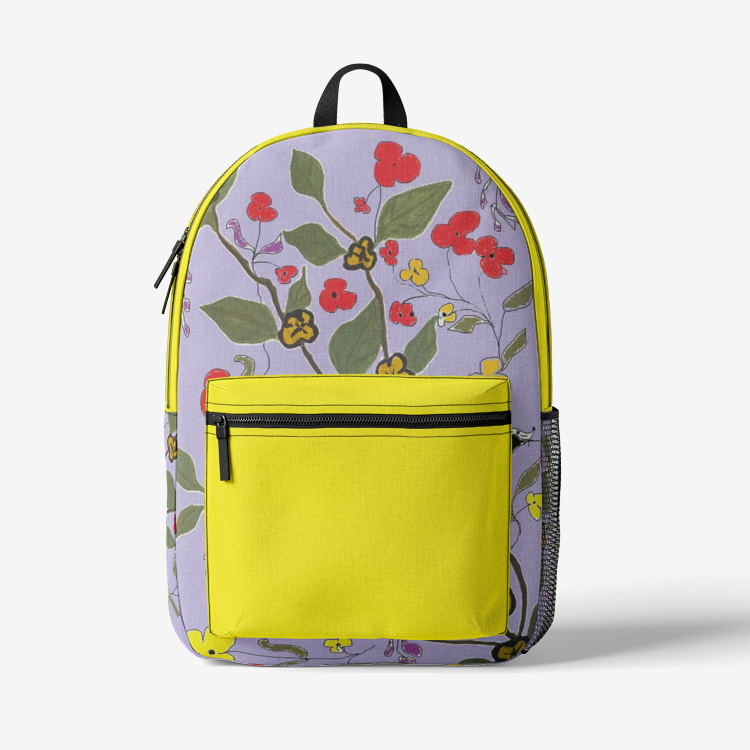 Retro Colorful Print Trendy Backpack