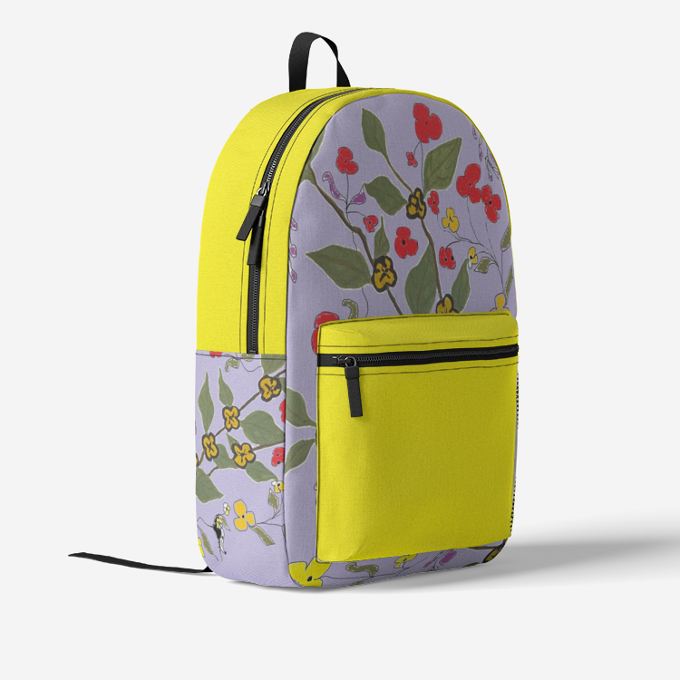 Retro Colorful Print Trendy Backpack