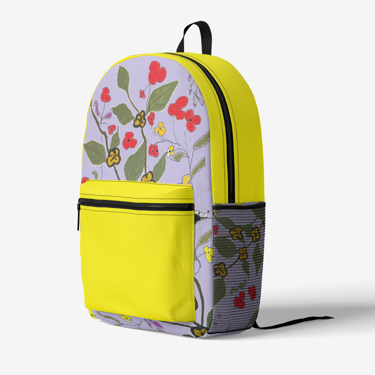 Retro Colorful Print Trendy Backpack