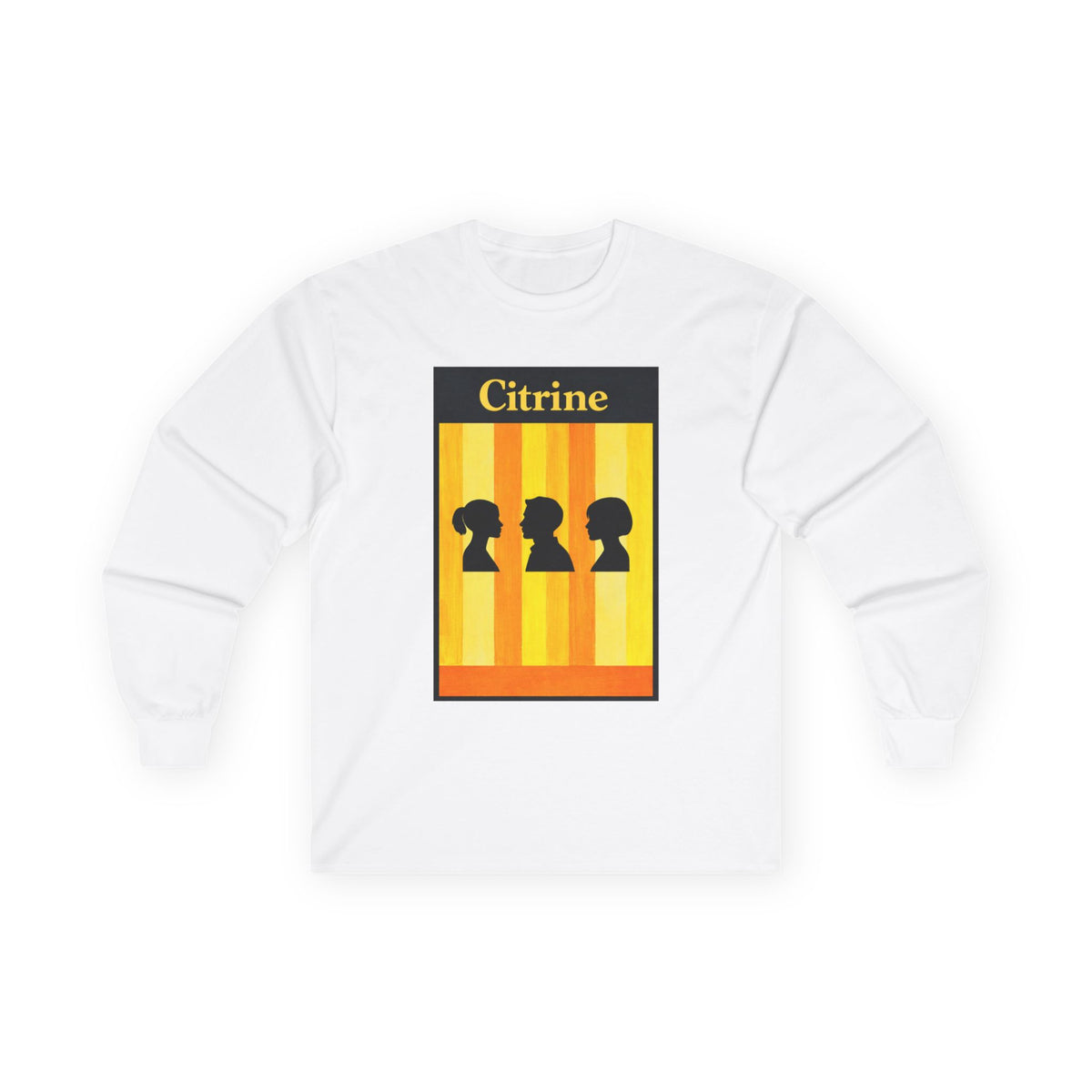 Citrine Silhouette Retro Long Sleeve Tee