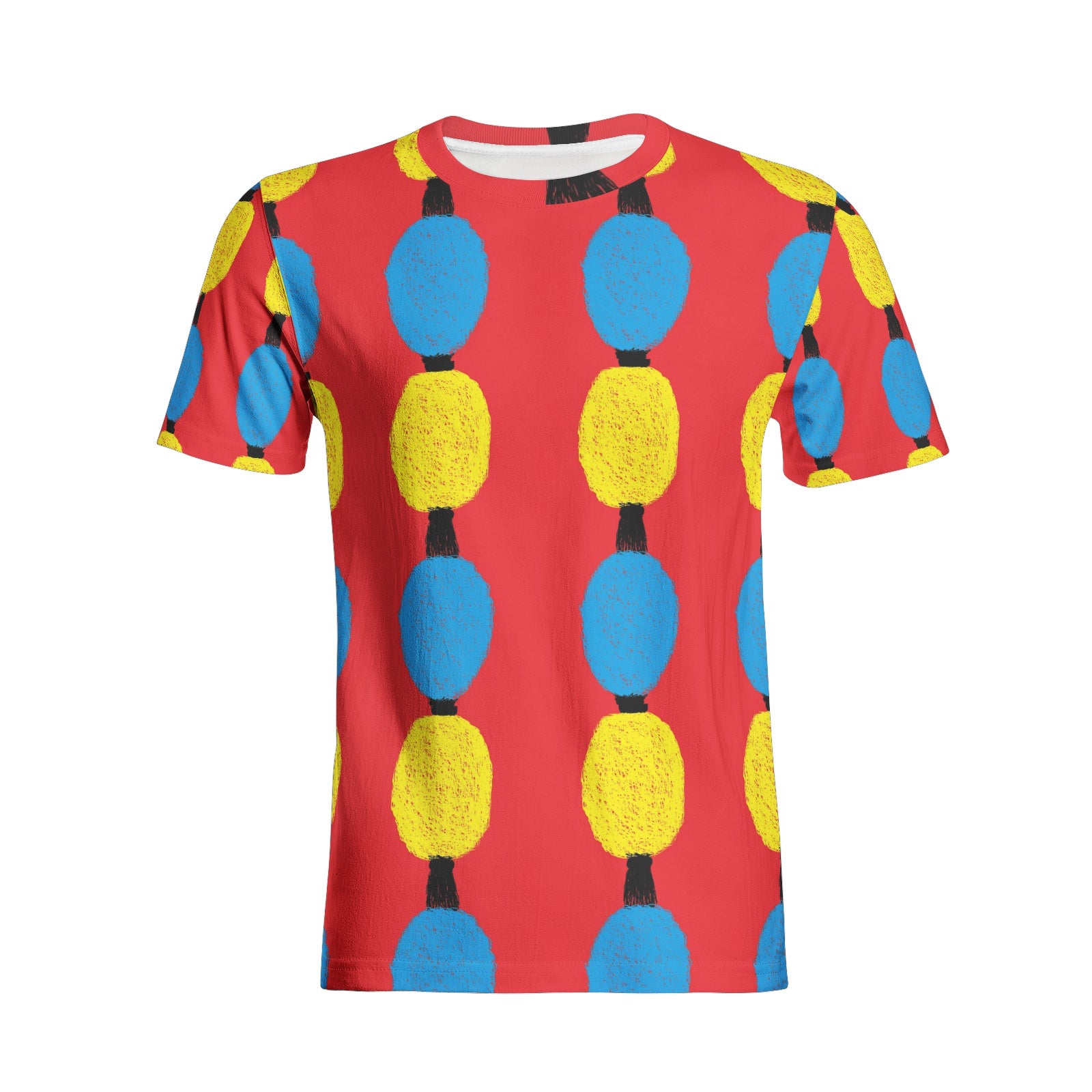 multicolor Unisex All-Over Print Cotton T-shirts