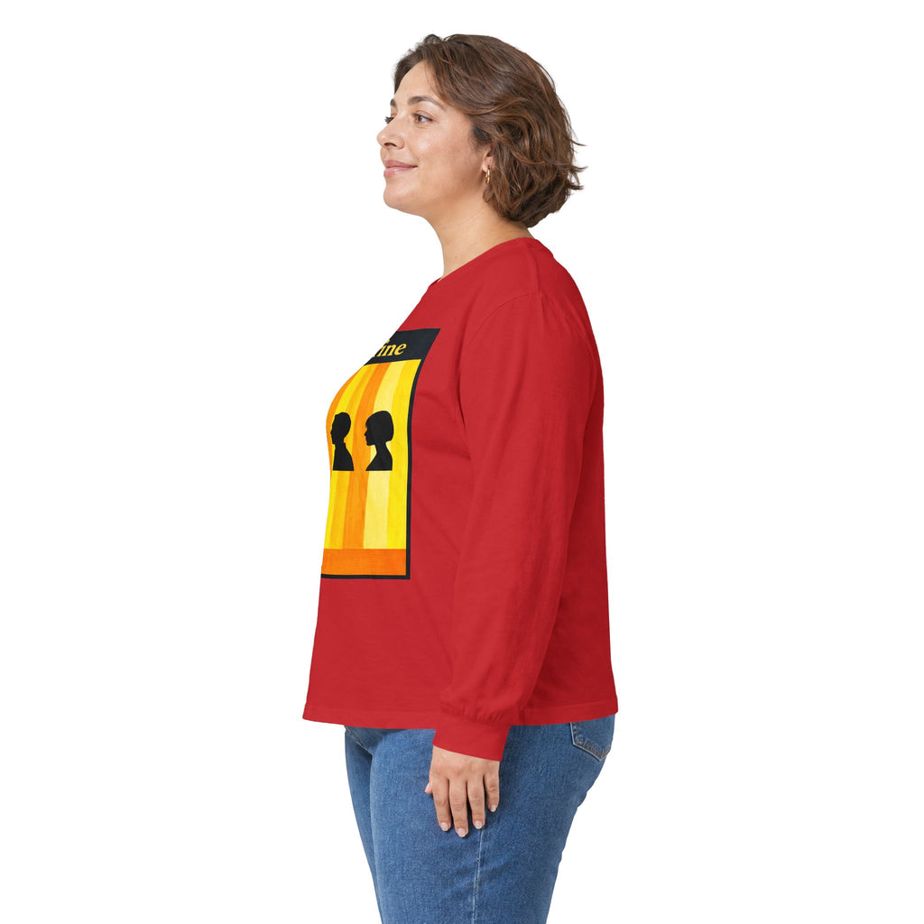 Citrine Silhouette Retro Long Sleeve Tee