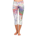 colorful Art Women 's All-Over Print Yoga Capri Leggings