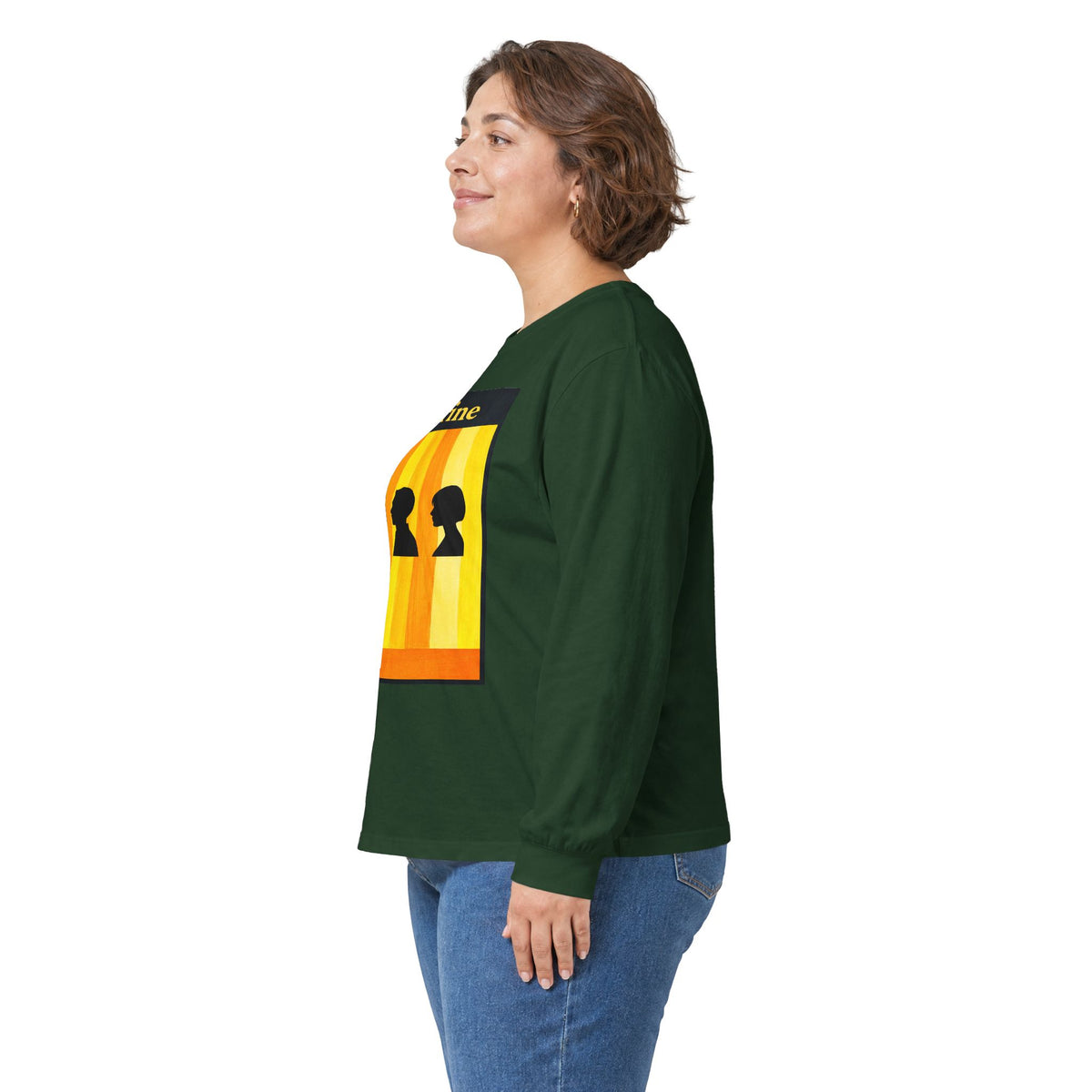 Citrine Silhouette Retro Long Sleeve Tee