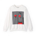 Boxing Illustration Crewneck Sweatshirt — Vintage Boxer Graphic Pullover