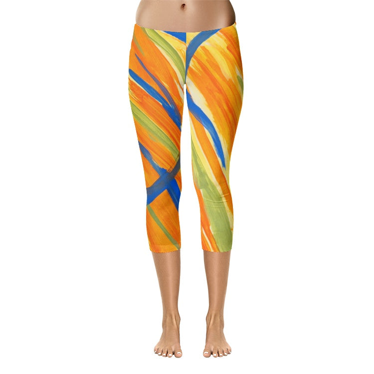 All-Over Print Capri Leggings