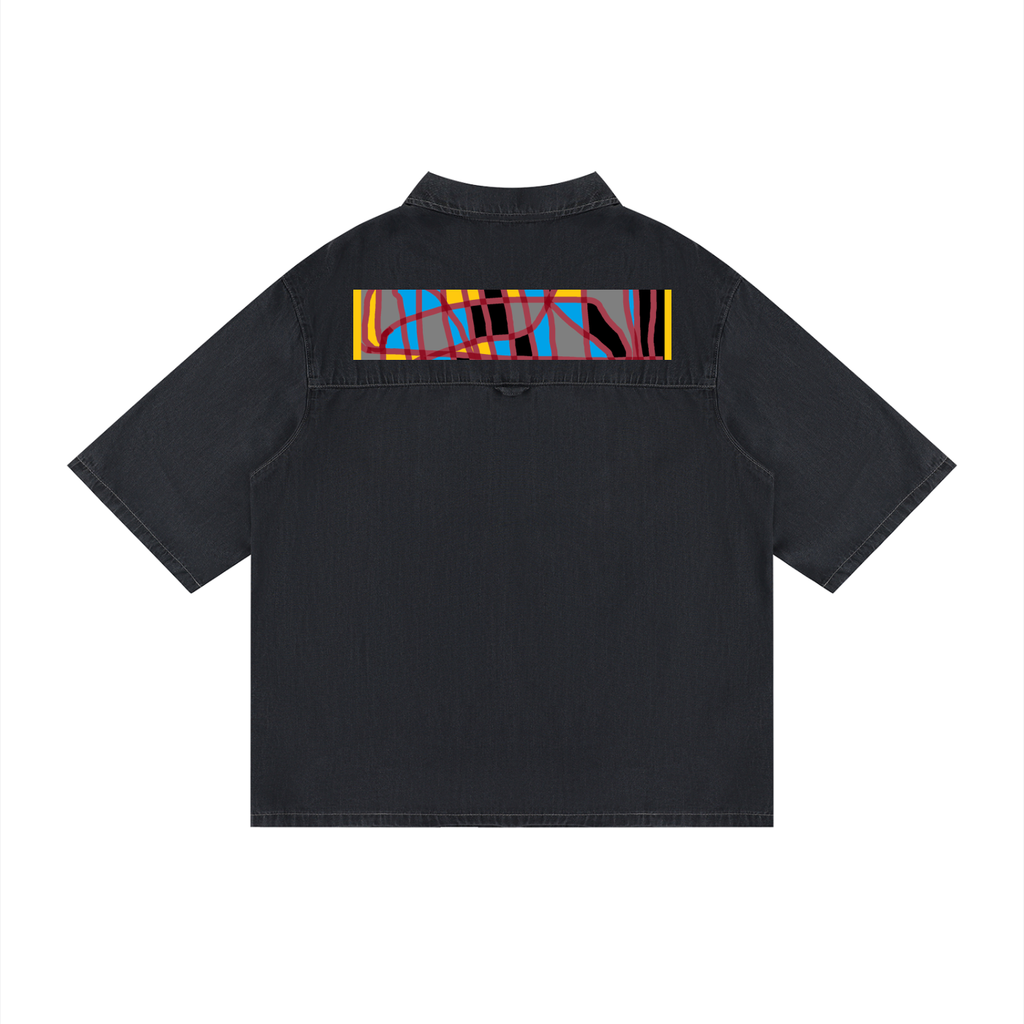 Unisex Vintage Wash Drop Shoulder Lyocell Shirt