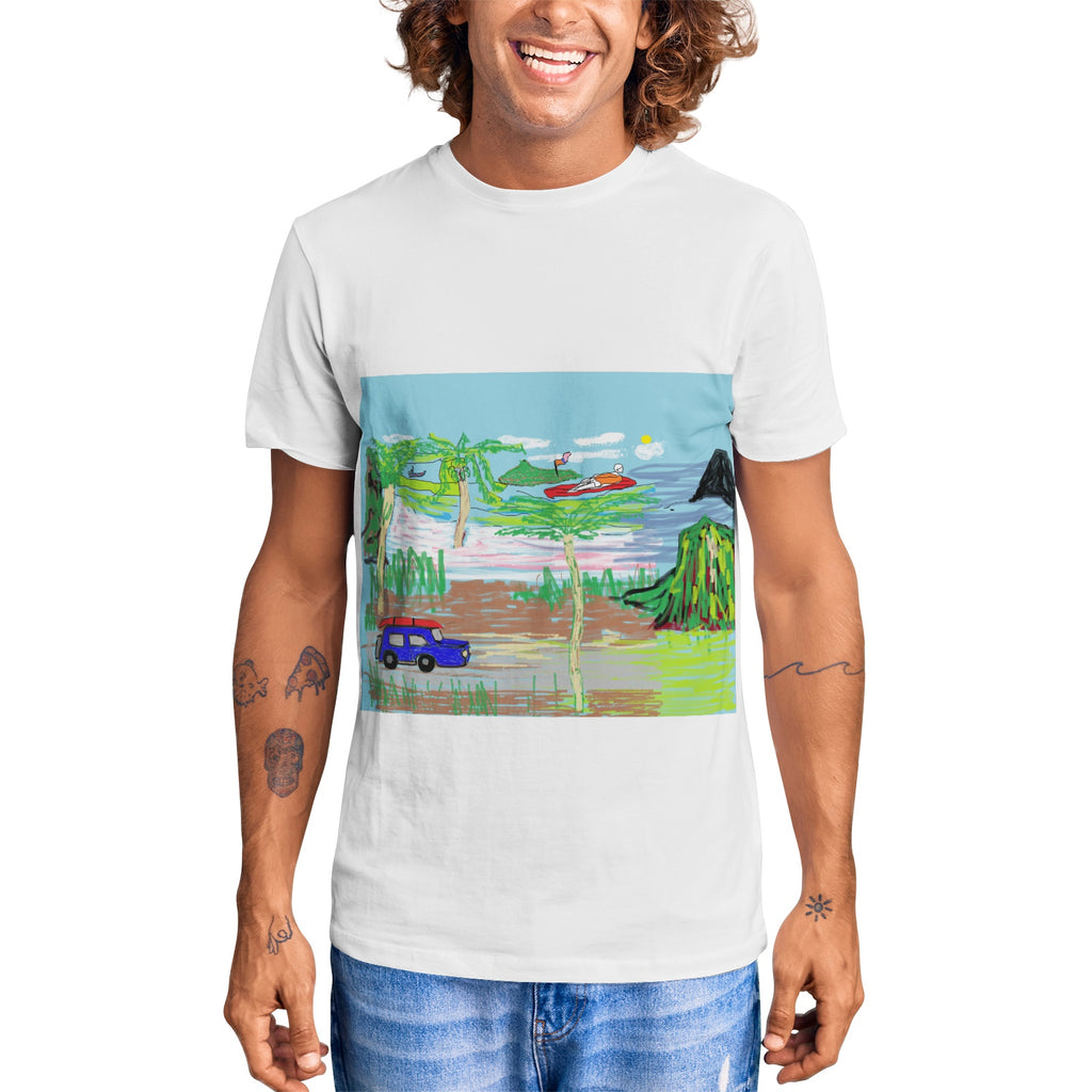 Unisex Short Sleeve Crew Neck Cotton Jersey T-Shirt