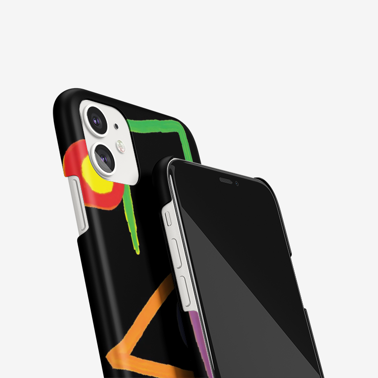 iPhone 11 case retro art
