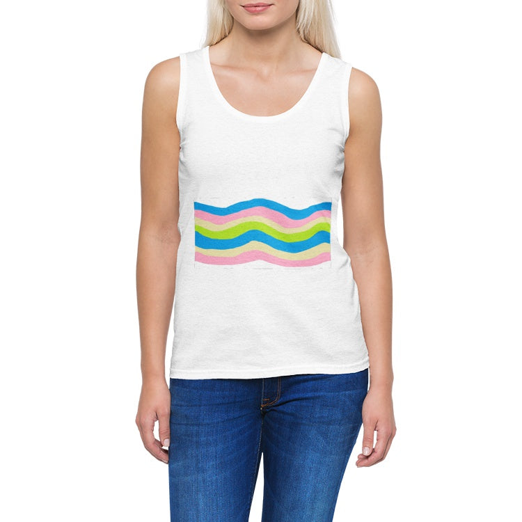 multicolor Women’s Stretch Microfiber Scoop Neckline Tank Top