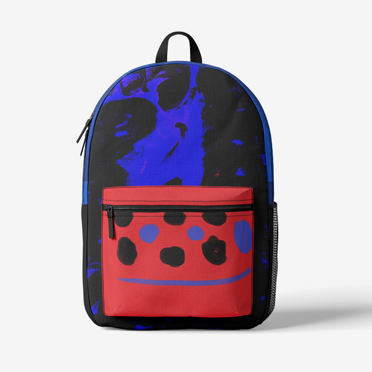 Retro Colorful Print Trendy Backpack