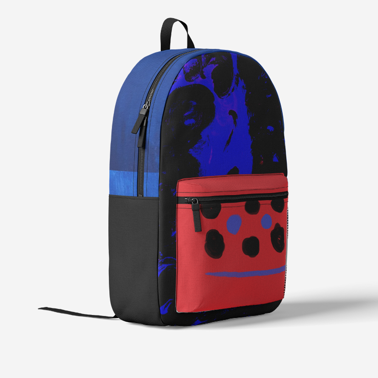 Retro Colorful Print Trendy Backpack