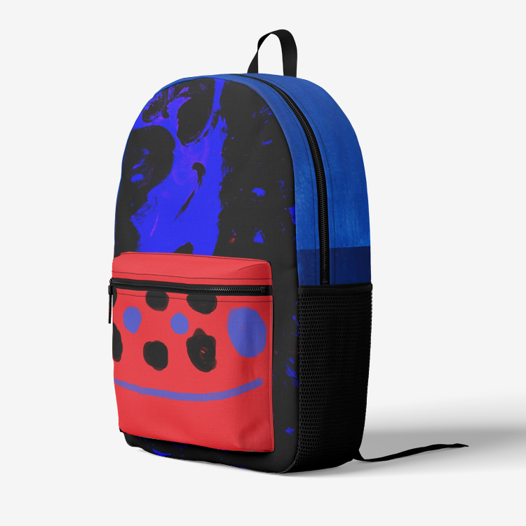 Retro Colorful Print Trendy Backpack